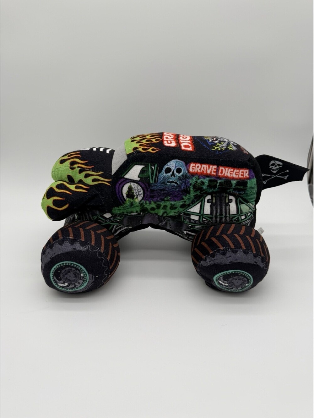 Monster Jam Grave Digger Plush Truck Soft Stuffed Plush Pillow Toy Truck 13”